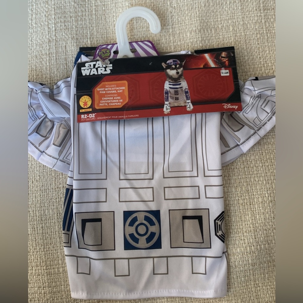 Disney Star Wars R2-D2 Pet Outfit - White and Blue